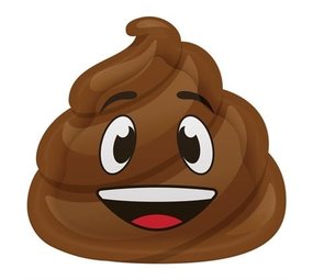 Bord Poop Emoji 23cm | 8 stuks Bord Poop Emoji 23cm | 8 stuks