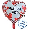 Folie ballon Hart beschrijfbaar | 46 cm Folie ballon Hart beschrijfbaar | 46 cm