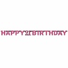 Amscan Letter garland Happy 21 Birthday Sparkling Pink 213x16cm | per piece Amscan Letter garland Happy 21 Birthday Sparkling Pink 213x16cm | per piece