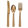Unique Party Gold Cutlery 18-piece Unique Party Gold Cutlery 18-piece
