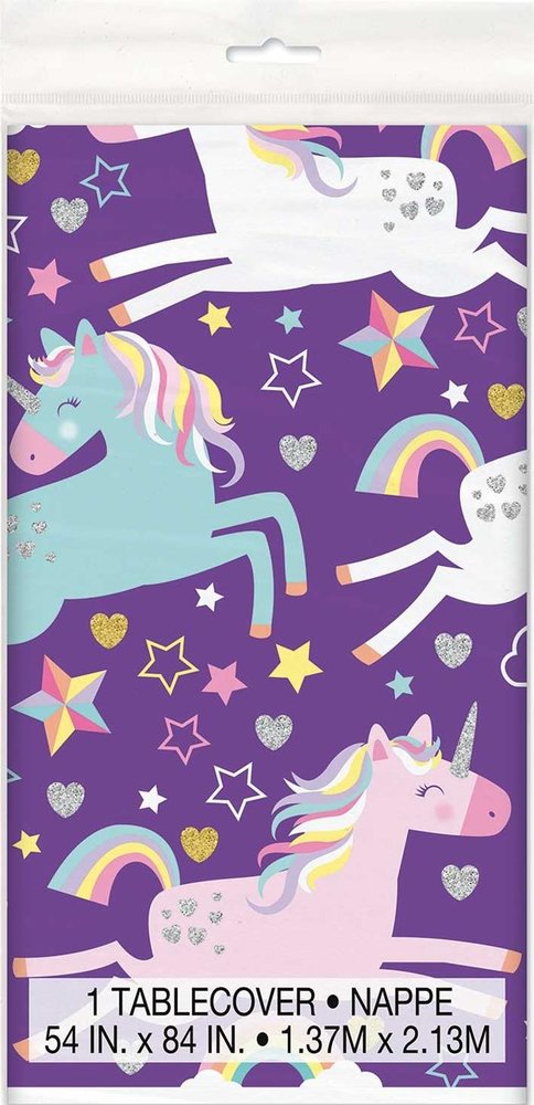 Unique Party Unicorn Hooray Tablecloth 137x213cm | per piece