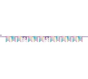 Unique Party Unicorn Hooray Happy Birthday Letter Garland 213cm | per piece Unique Party Unicorn Hooray Happy Birthday Letter Garland 213cm | per piece