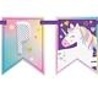 Unique Party Unicorn Hooray Letterslinger Happy Birthday 213cm | per stuk Unique Party Unicorn Hooray Letterslinger Happy Birthday 213cm | per stuk