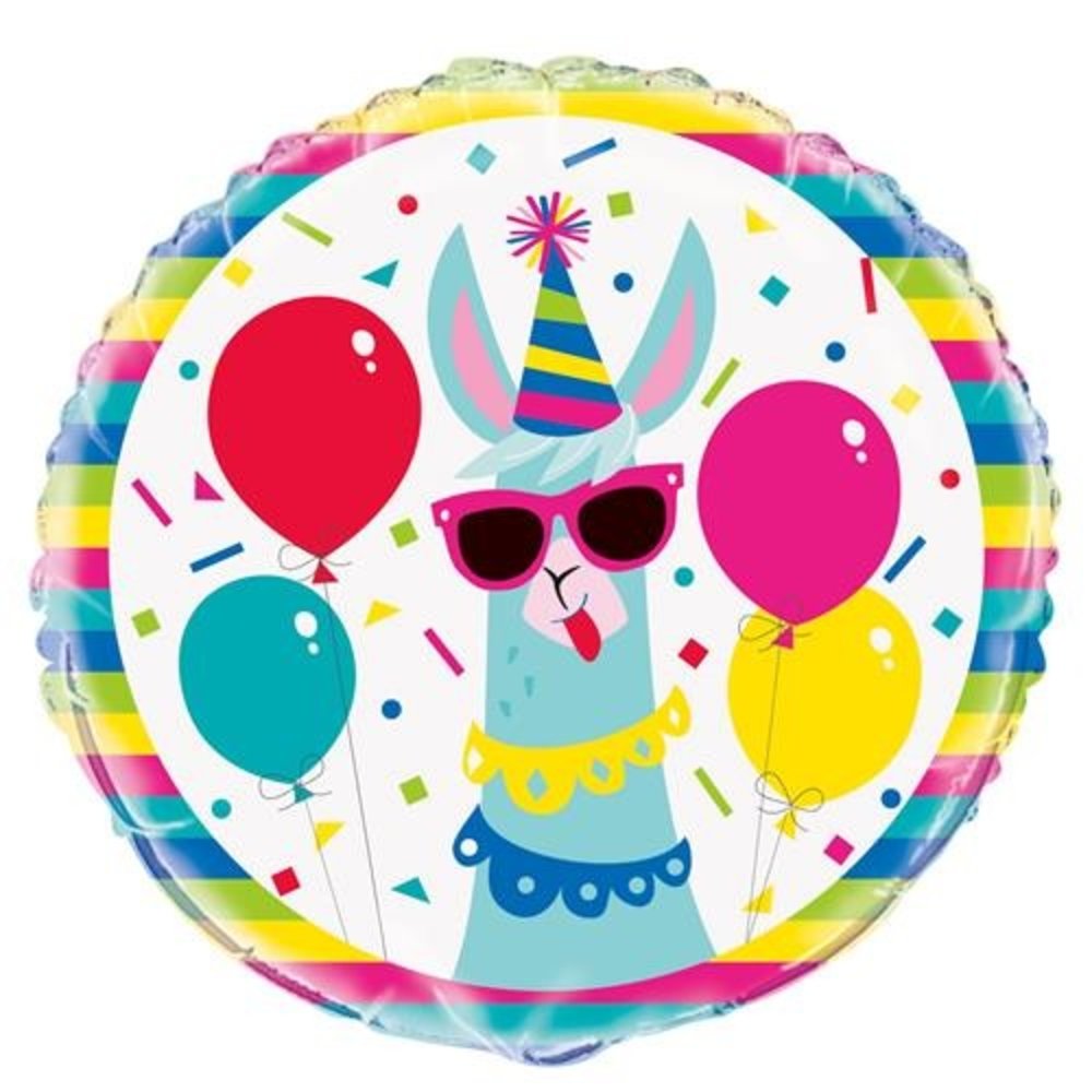 Llama Birthday Sign 17cm | 8 pieces