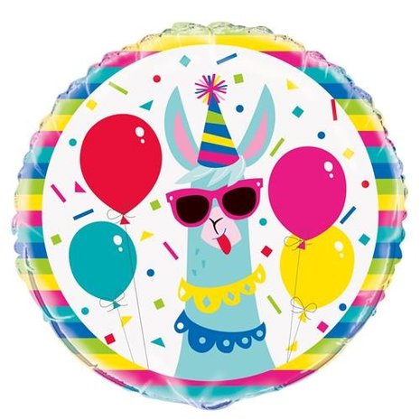 Llama Birthday Sign 17cm | 8 pieces