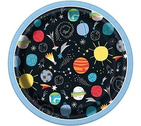 Unique Party Outer Space Plates 18cm | 8 pieces