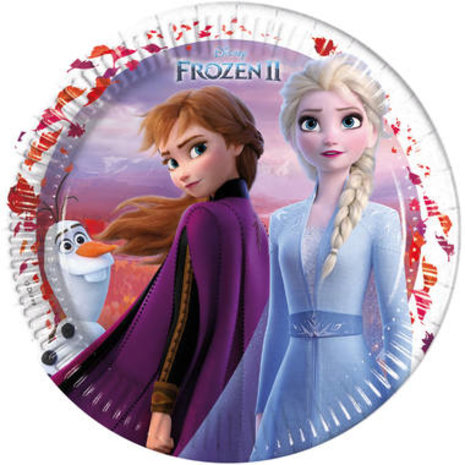 Procos Party Assiettes La Reine des Neiges 2 23 cm | 8 pièces