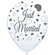 Folat Ballons en forme de cœur « Just Married » 30 cm | 8 pièces