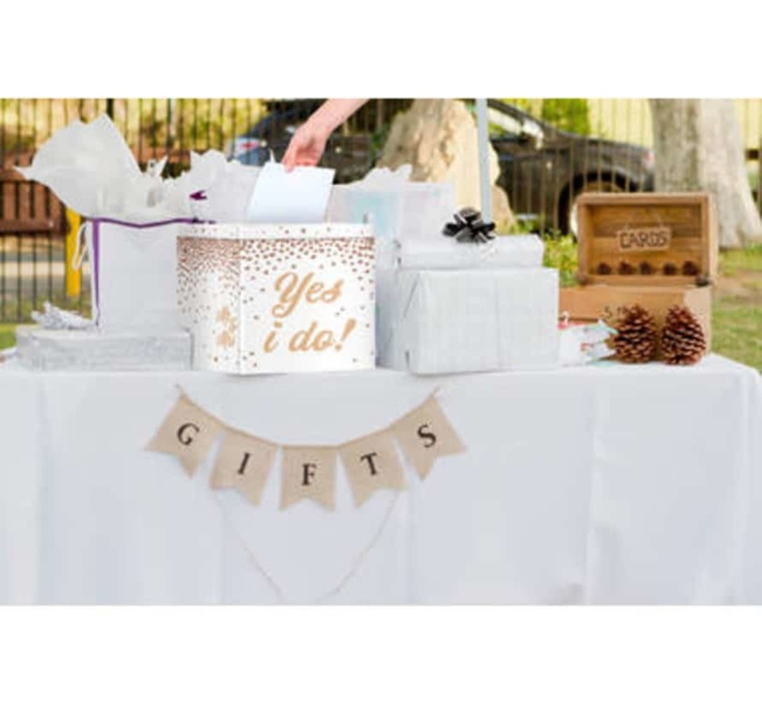 Wedding Card Box Mr & Mrs Rose Gold