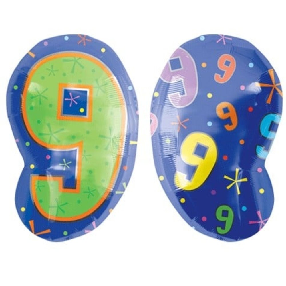 Anagram Foil balloon shape 9 years | 53 x 35cm