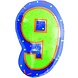 Anagram Ballon en aluminium en forme de ballon, 9 ans et plus | 53 x 35 cm