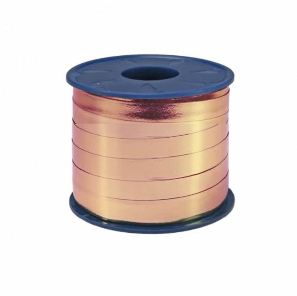 WeFiesta Ruban métallisé rose doré 250 m x 5 mm