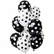 Folat Black and White Balloons with Dots 30cm | 12 pieces