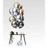 Gold-silver chrome balloon set | 12 pieces Gold-silver chrome balloon set | 12 pieces