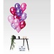 Pink-purple metallic balloon set | 15 pieces