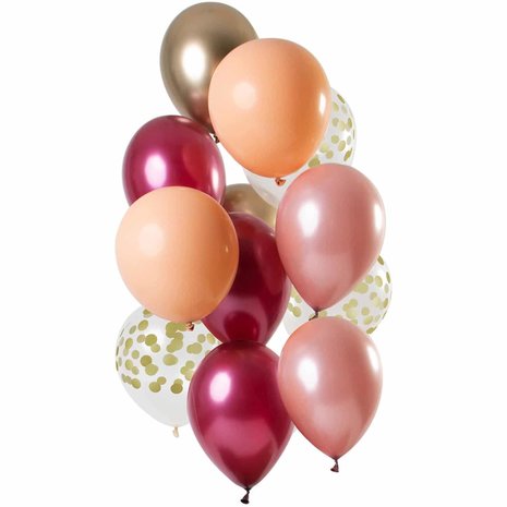 Rich Ruby Ballon-Set | 12 Stück