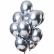 Folat Silbernes Chrom-Ballon-Set, 33 cm | 12 Stück