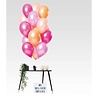 Ballon-Set Pfirsichfarbener Flamingo Metallic | 15 Stück