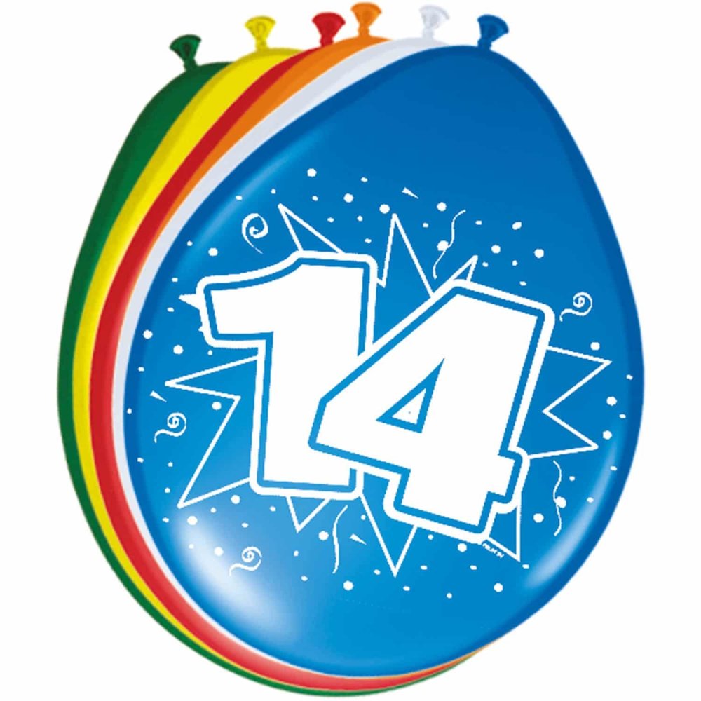 Folat Ballons 14 ans 30 cm | 8 pièces
