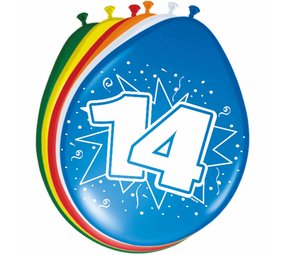 Folat Balloons 14 years 30cm | 8 pieces