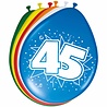 Folat 45th Birthday Balloons 30cm | 8 pieces Folat 45th Birthday Balloons 30cm | 8 pieces