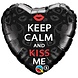 Ballon en aluminium « Keep calm and kiss me » | 46 cm Ballon en aluminium « Keep calm and kiss me » | 46 cm