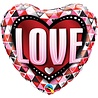 Ballon en aluminium en forme de cœur « LOVE » | 46 cm Ballon en aluminium en forme de cœur « LOVE » | 46 cm