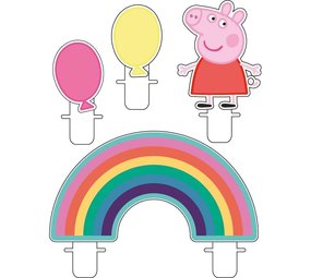 Riethmüller Bougies pour gâteau Peppa Pig | Lot de 4