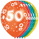 Folat 50th Birthday Balloons Metallic 30cm | 8 pieces