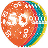 Folat 50th Birthday Balloons Metallic 30cm | 8 pieces Folat 50th Birthday Balloons Metallic 30cm | 8 pieces