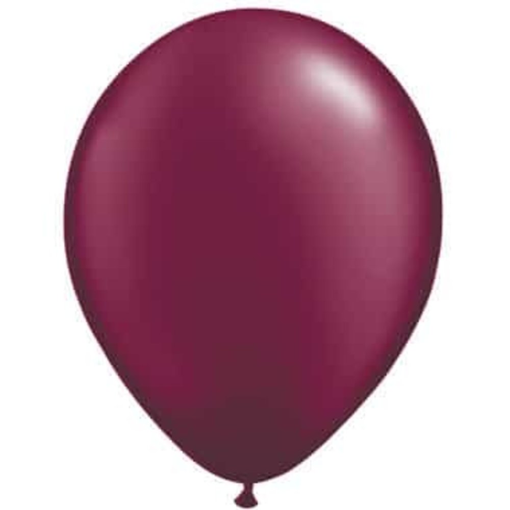 WeFiesta Bordeauxrote Metallic-Luftballons, 30 cm | 10 Stück