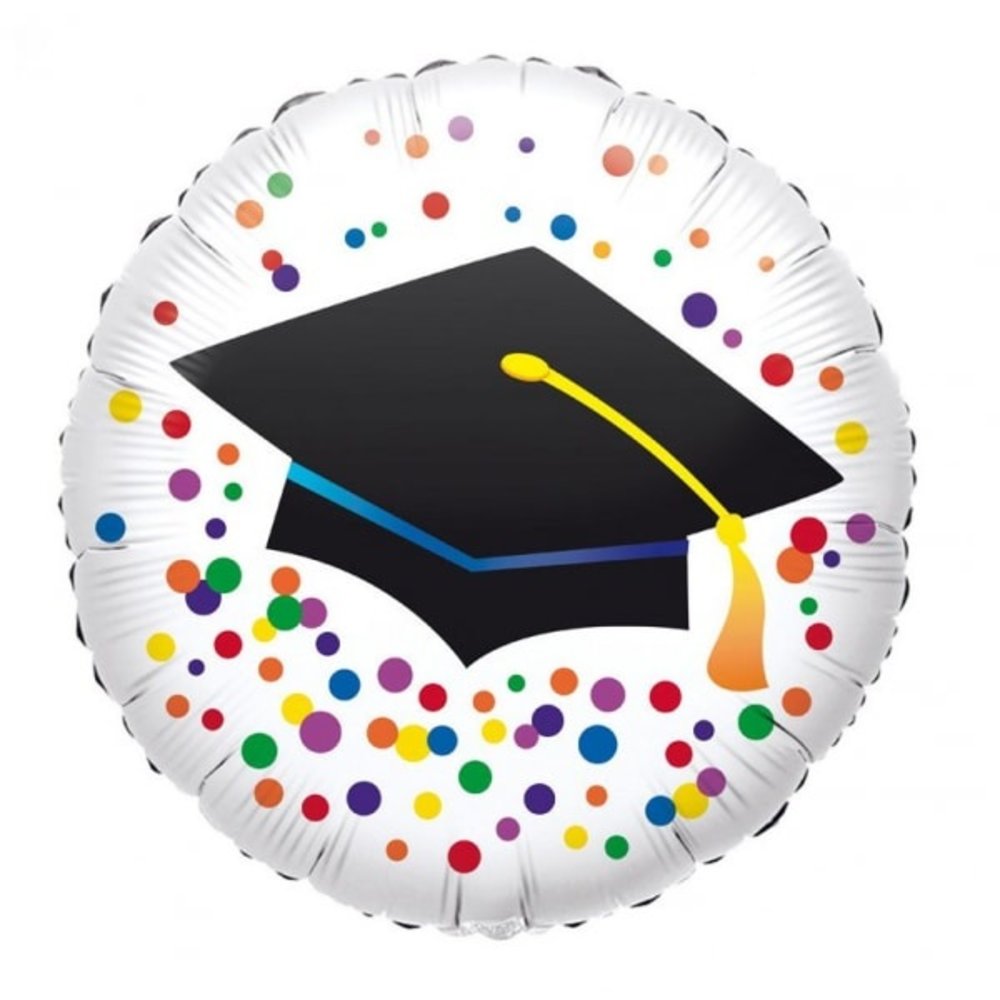 Anagram Helium Balloon Graduation Confetti 45cm Deflated 45cm | per piece