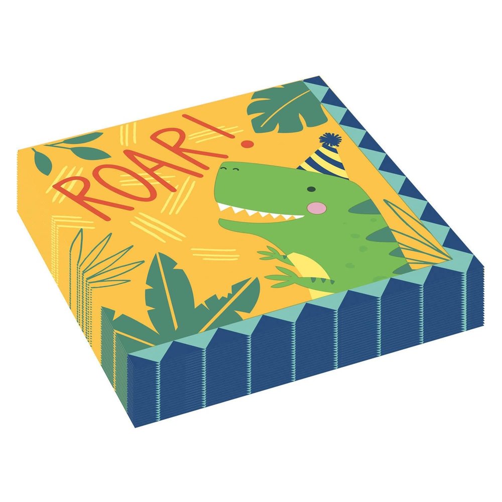 Riethmüller Serviettes Dino-Mite 33x33cm | 16 pièces