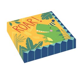 Riethmüller Dino-Mite Servetten 33x33cm |16 stuks Riethmüller Dino-Mite Servetten 33x33cm |16 stuks