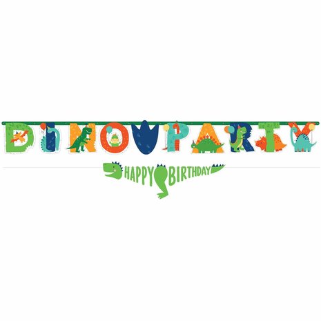 Riethmüller Dino-Mite Letter Age Garland Dino Party 23x230cm | per kit