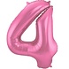 Folat Folienballon 4, mattrosa | 86 cm