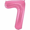 Folat Ballon Chiffre 7 Rose Mat en aluminium | 86 cm Folat Ballon Chiffre 7 Rose Mat en aluminium | 86 cm