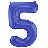 Folat Ballonfolie 5 matt blau | 86 cm Folat Ballonfolie 5 matt blau | 86 cm