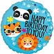 Safari Happy Birthday Folienballon 45 cm | pro Stück