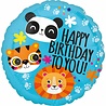 Safari Happy Birthday Foil Balloon 45cm | per piece Safari Happy Birthday Foil Balloon 45cm | per piece