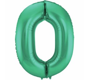 Folat Ballon folie 0 mat groen | 86cm Folat Ballon folie 0 mat groen | 86cm