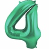 Folat Balloon foil 4 matt green | 86cm Folat Balloon foil 4 matt green | 86cm