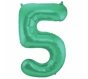 Folat Balloon foil 5 matt green | 86cm