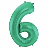 Folat Ballon folie 6 mat groen | 86cm Folat Ballon folie 6 mat groen | 86cm