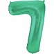 Folat Ballon en aluminium vert mat 7 | 86 cm
