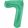 Folat Ballon folie 7 mat groen | 86cm Folat Ballon folie 7 mat groen | 86cm
