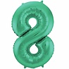 Folat Balloon foil 8 matt green | 86cm Folat Balloon foil 8 matt green | 86cm