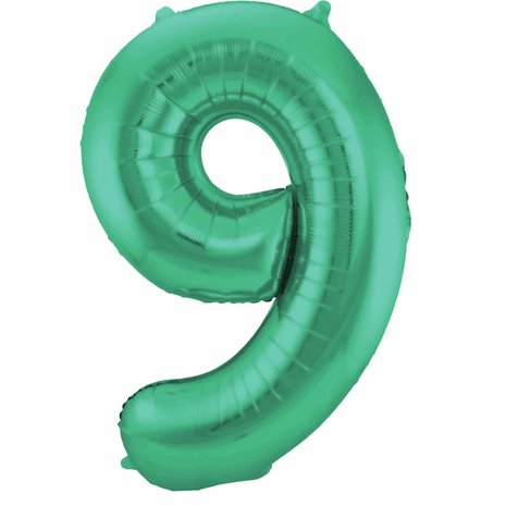 Folat Balloon foil 9 matt green | 86cm