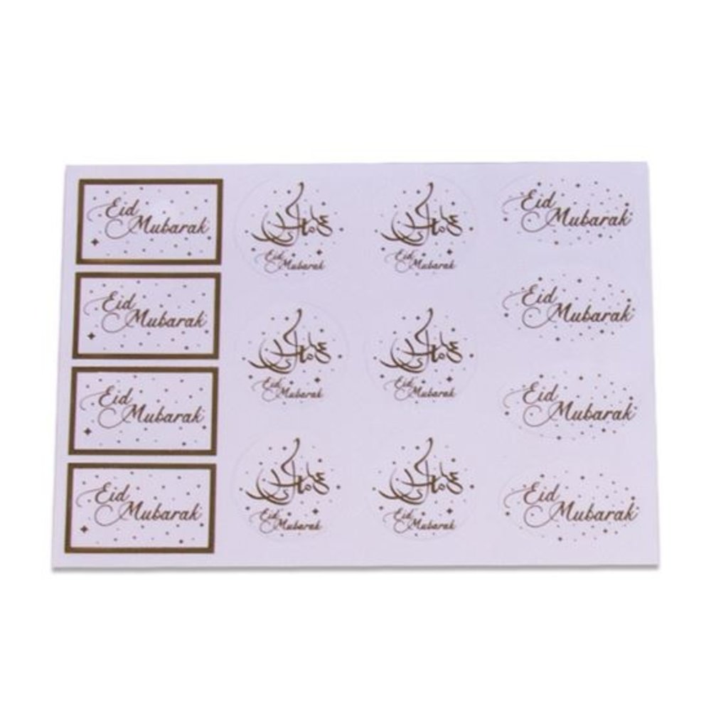 Étiquettes cadeaux Eid Mubarak | 14 pièces