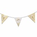 Haza - Witbaard Plastic Eid Mubarak Gold bunting | 6 meters